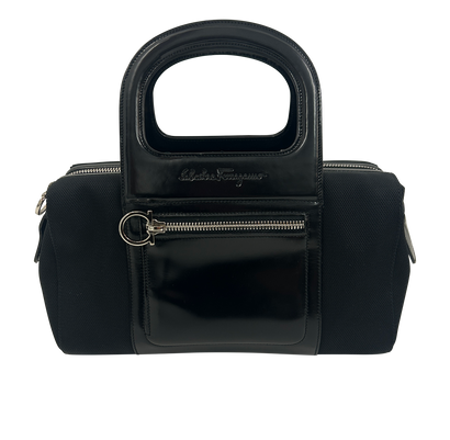Bolso De Mano, 140&euro;, Bolso, Negro, Lona - General, Vista frontal
